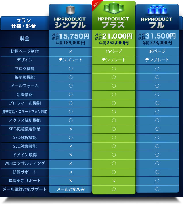 料金表