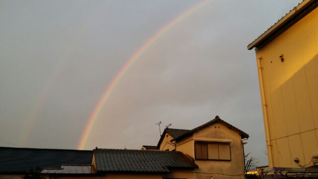 大きな大きな虹が！