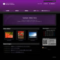ホームページテンプレートc01紫