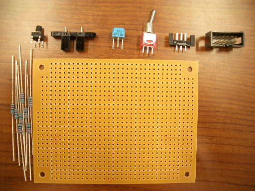 設計制作回路の部品（例）