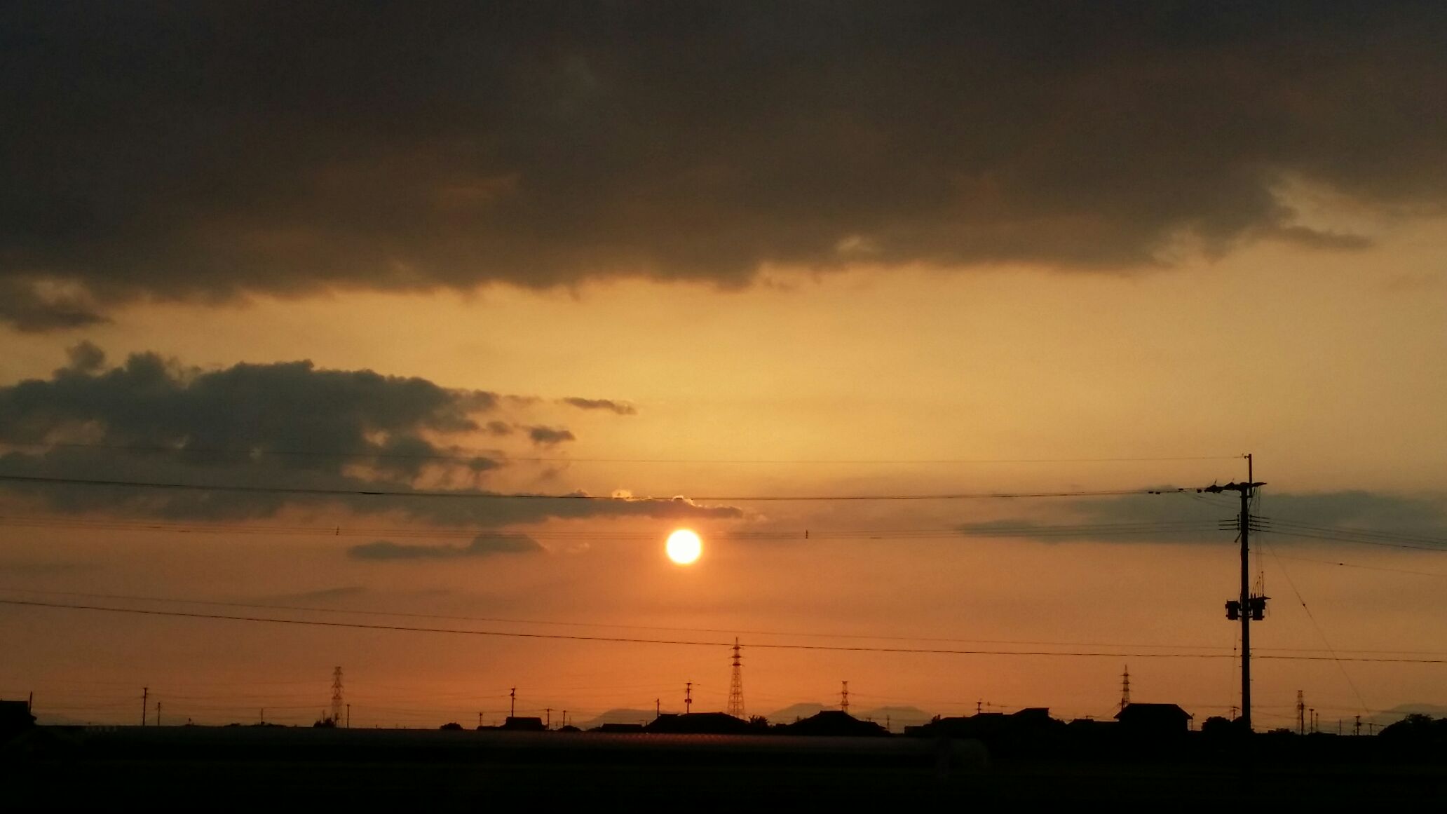 今日の夕焼け