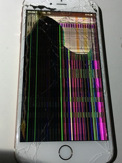 6s+ガラス液晶割れ